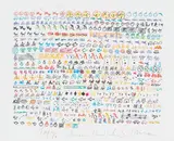 Nam June Paik, Ohne Titel, Farblithografie auf Velin