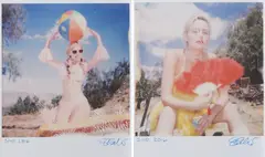 Stefanie Schneider, Miss Moneypenny with Beach Ball/Big Girls don't Cry, 2016, 2 C-Prints
