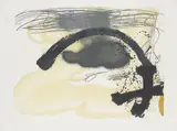 Antoni Tàpies, Arc i creu, 1982, Farbaquatintaradierung auf GUARRO (Wasserzeichen)