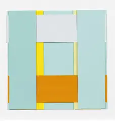 "Face 43" by Imi Knoebel, 2003/15, Acryl auf Kunststofffolien, collagiert, sold Jun 2020