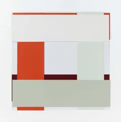 "Face 60" by Imi Knoebel, 2003/15, Acryl auf Kunststofffolien, collagiert, sold Nov 2019