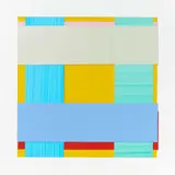 "Face 19" by Imi Knoebel, 2002/14, Acryl auf Kunststofffolien, collagiert, sold Nov 2019