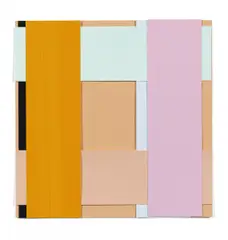 "Face 22" by Imi Knoebel, 2002/14, Acryl auf Kunststofffolien, collagiert, sold Jun 2020