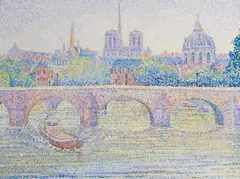 Yvonne Canu, "Le coeur de Paris", Öl auf Leinwand