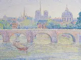 Yvonne Canu, "Le coeur de Paris", Öl auf Leinwand