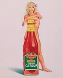 Mel Ramos, Della Monty, 1972, Farblithografie auf Karton