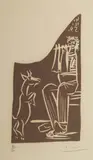 Auktion 442, Los 1084 by Pablo Picasso, 1959, Linolschnitt auf Arches Velin (Wasserzeichen), sold Dec 2019