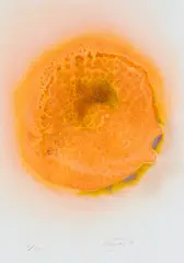 Otto Piene, Sonnenflecken, Farbige Serigrafie und Reliefdruck auf leichtem Karton