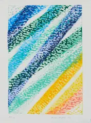 Piero Dorazio, Ohne Titel, 2003, Farbradierung auf Bütten