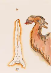 Ohne Titel by Saskia Niehaus, 2007, Aquarell und Bleistift auf Velin, sold Dec 2020
