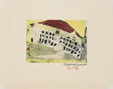 Friedensreich Hundertwasser, Mädchenfund im Gras, 1964, Farbaquatintaradierung auf festem Velin