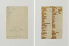 Quanten by Joseph Beuys, 1982, Zwei Farbserigrafien auf RIVES (Wasserzeichen), sold Nov 2019