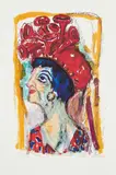 Otto Dix, Contessa, 1962, Farblithografie auf Kupferdruckpapier