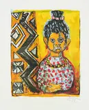 Otto Dix, Susu (Negerkind), 1964, Farblithografie auf Kupferdruckpapier
