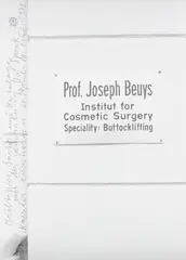 Dr. Speck-Multiple by Joseph Beuys, 1975, Offset auf Karton, sold Feb 2020