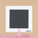 Pink Bunny with Black Square by Not By Banksy By Not Not Banksy, 2018, Farbserigrafie auf Karton, sold Feb 2020