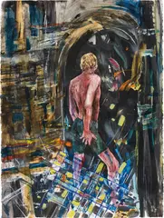 Hernan Bas, Closing pattern, 2005, mixed media on paper