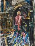 Hernan Bas, Closing pattern, 2005, mixed media on paper