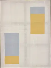 Untitled #17 by Ethan Cook, 2013, hand-woven cotton canvas, in artist's frame, sold Oct 2018