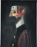 The Old Sea Captain by George Condo, 2004, oil on canvas, sold Oct 2018