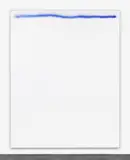 David Ostrowski, F (Sky's the limit), 2014, lacquer and acrylic on canvas, in artist's frame
