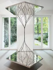 Tomás Saraceno, Connectome, 2013, rope, threads and mirrors