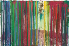 Untitled by Hermann Nitsch, 2007, mixed media on canvas, sold Dec 2018