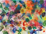 Jiří Georg Dokoupil, Bubbles, 2008, soap-lye and pigments on canvas