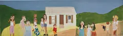 Chantal Joffe, Forest, 2006, oil and crayon on panel