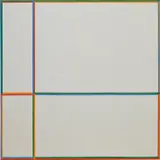 Max Bill, Doppelfarben (Im Kreuz 1:2:3:4), 1968, oil on canvas