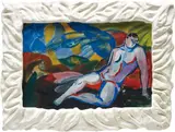 Sandro Chia, Senza Titolo, 2007, gouache, charcoal and pastel on paper, in artist's frame