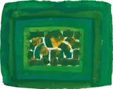 Ventilator by Howard Hodgkin, 1978, dye on hand-made Indian Khadi paper, sold Dec 2018