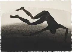 Fall by Antony Gormley, 1995, gouache on paper, sold Dec 2018