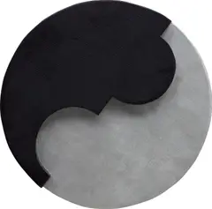 Leon Polk Smith, Wood Relief 1100 Black-Silver, 1961, painted wood relief