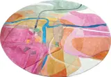 Ben Van Berkel, Unique rug, 2017, hand-knotted silk and preparatory drawing