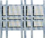 Peter Eisenman, Unique rug, 2017, hand-knotted silk, extra fine Kilim and preparatory drawing