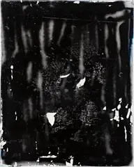 David Ostrowski, F (Dann lieber nein), 2013, oil, lacquer and cotton on canvas