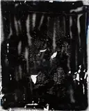 David Ostrowski, F (Dann lieber nein), 2013, oil, lacquer and cotton on canvas