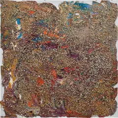 Dan Rees, Gravelmaster, 2014, oil and gravel on canvas