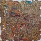 Dan Rees, Gravelmaster, 2014, oil and gravel on canvas