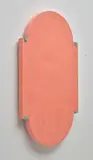 Iain Hales, Villa Charlotte (tablet - pink), 2015, pigmented Jesmonite on powder coated steel