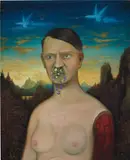 Ged Quinn, The Anxious Attempt of Art to Mourn the Silence of Melancholy Over Everything, 2010, oil on canvas