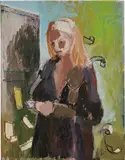 Neal Tait, Woman reading her Visa statement