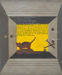 Thomas Zipp, A.O.: Schröedinger's Cat, 2016, oil, acrylic and lacquer on canvas