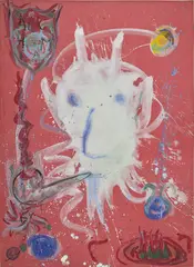 Rob Birza, Untitled (Devil), 1990, egg-tempera on linen