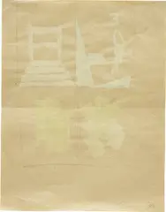 Luc Tuymans, Untitled, 1990, acrylic and graphite on paper