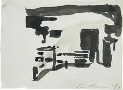 Luc Tuymans, Untitled, 1989, watercolour and ink on paper