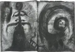 Untitled by Miriam Cahn, 1986, charcoal on paper, folio of 10 sheets, sold Dec 2018