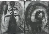 Miriam Cahn, Untitled, 1986, charcoal on paper, folio of 10 sheets