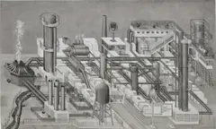 C.L.I.P.O.N by Paul Noble, 1997, graphite on paper, sold Dec 2018